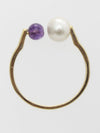 Cotton Pearl x Gemstone Ring