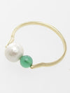 Cotton Pearl x Gemstone Ring