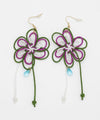 Braid Flower Earrings