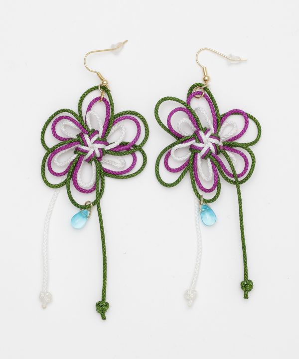 Braid Flower Earrings