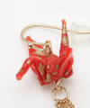 Flying ORIGAMI Crane Earrings