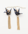 Flying ORIGAMI Crane Earrings