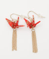 Flying ORIGAMI Crane Earrings