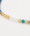 Indigo Dyed Braided Bracelet - Citrine - Nov