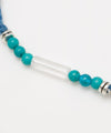 Indigo Dyed Braided Anklet - Turquoise - Dec