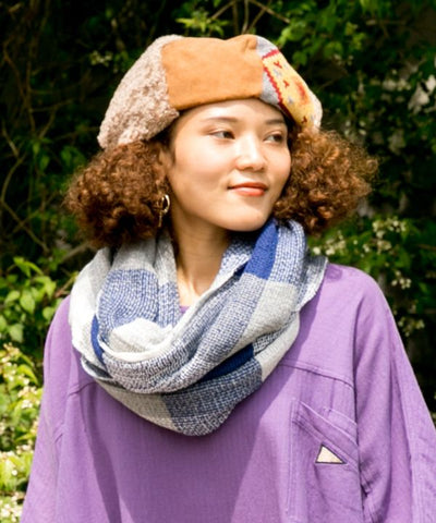 Plaid Volume Snood