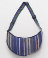 Hand Woven Cotton Crescent Shoulder Bag